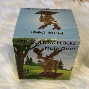 Mini Building Blocks Mule Deer 352 Pieces NIB
